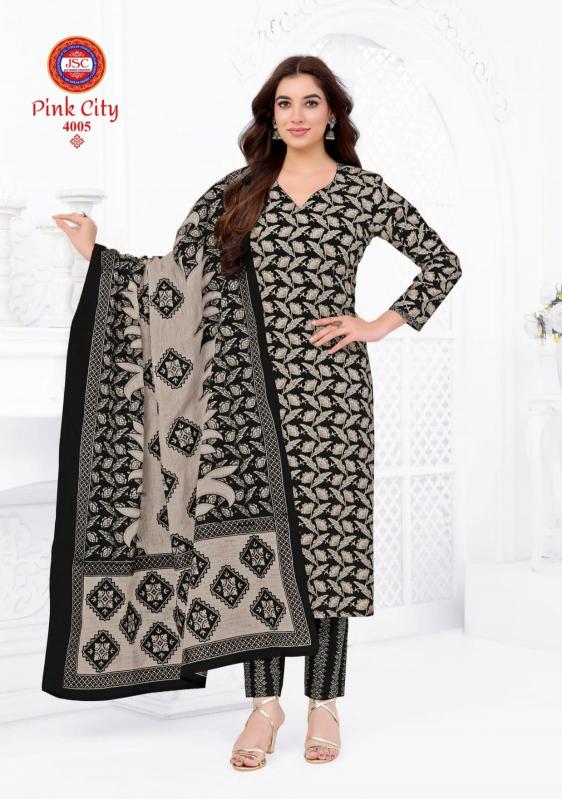 Jsc pink city vol 1 cotton dress material wholesale